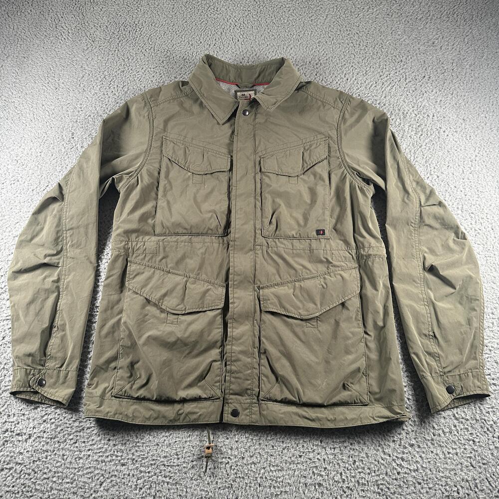 Relwen Tanker Windbreaker Jacket Mens M Green Lined Military Utility Field